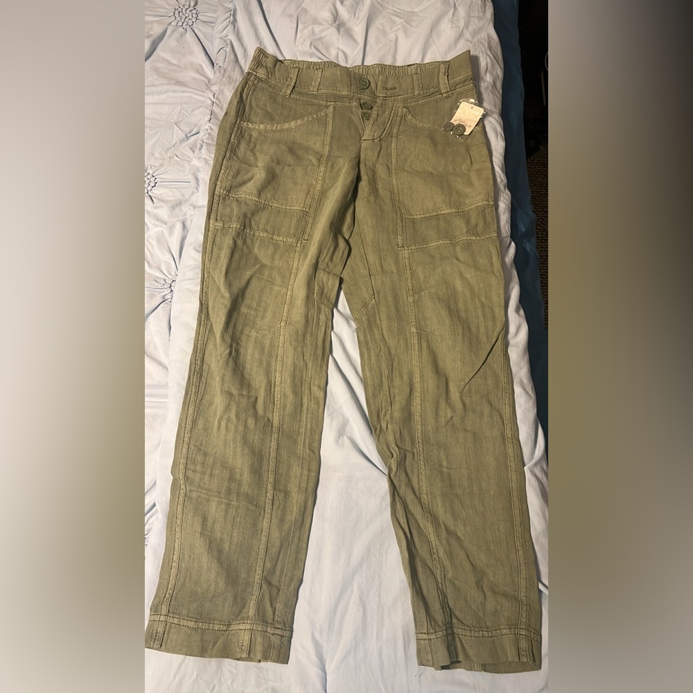 Free People Olive Utility Pants – NWT